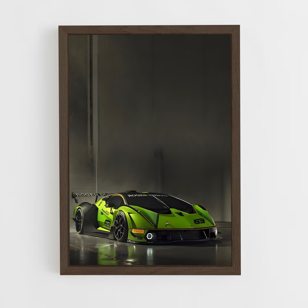 Poster Agitation Verte – affiche Lamborghini (vue 5)